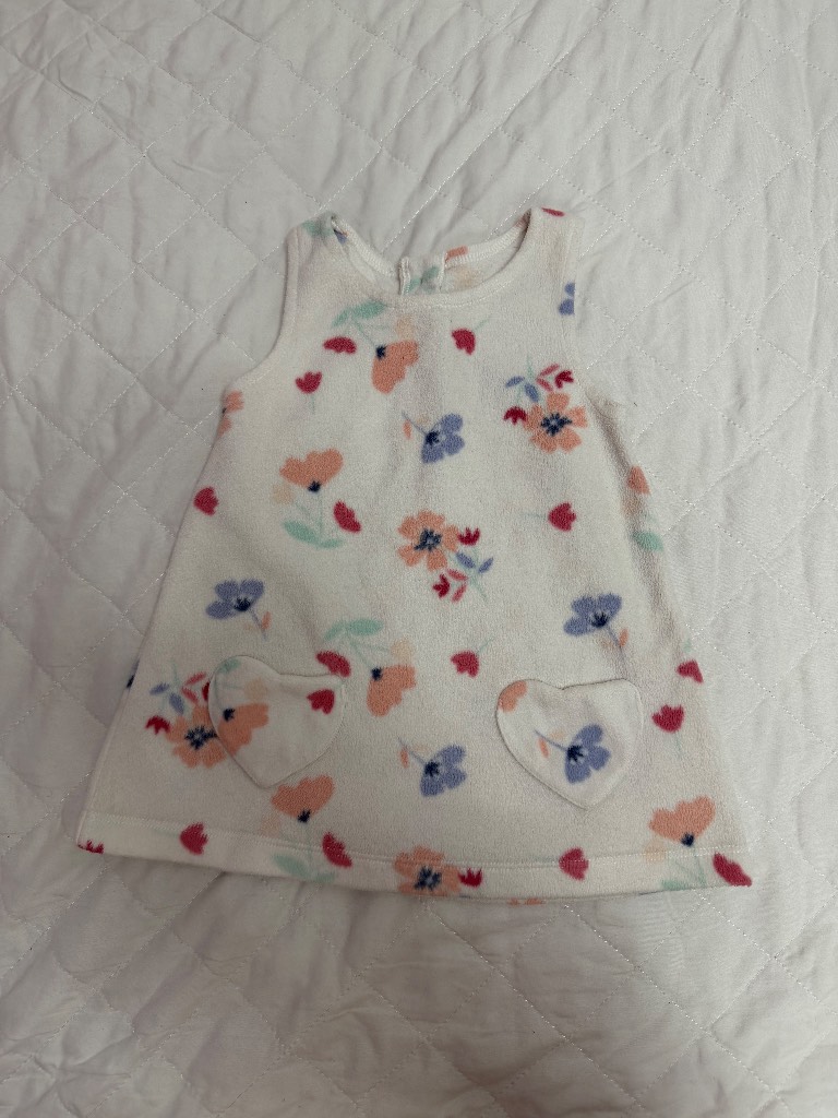 George summer flowery floral pinafore dress 6-9 months