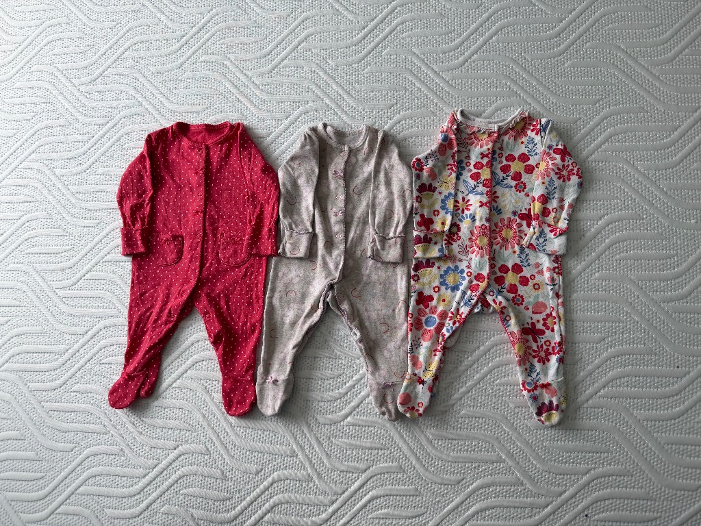 George bundle 3 x baby grow sleep suit 3-6 months