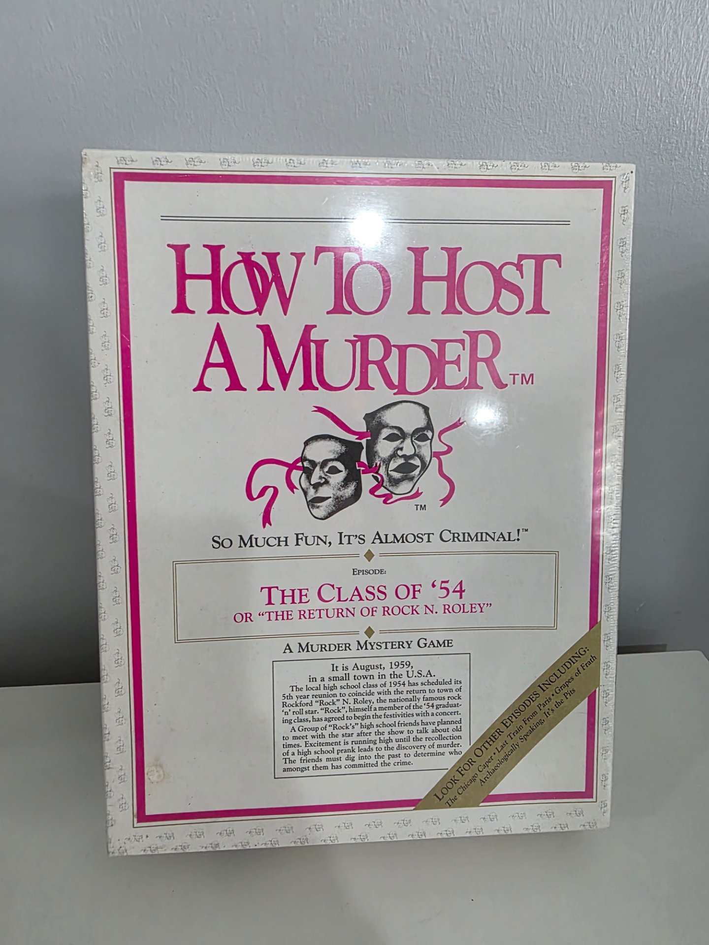 How To Host A Murder The Class Of ’54 Vintage Murder Mystery Party Game Sealed