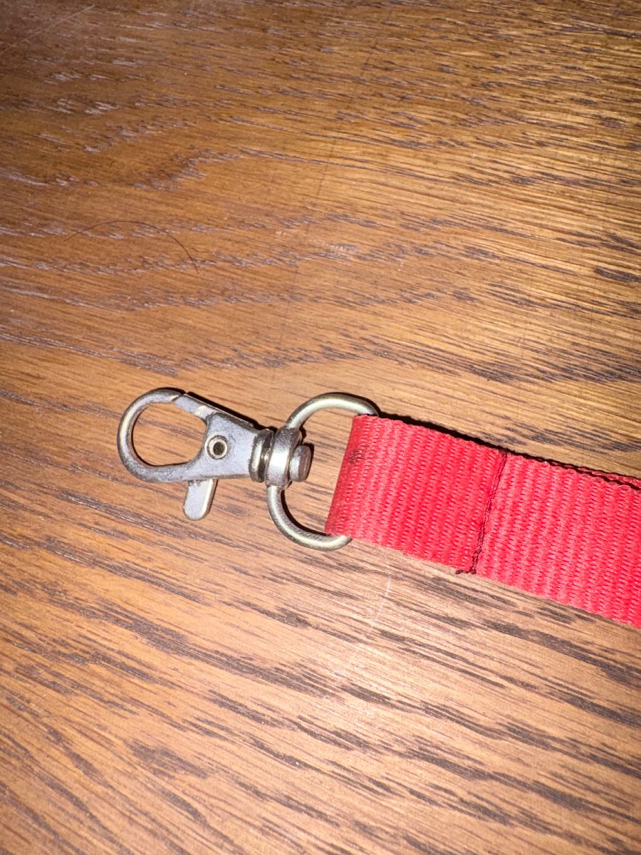 Snap Account Official Red Logo Lanyard with Swivel Hook & Breakaway Clip