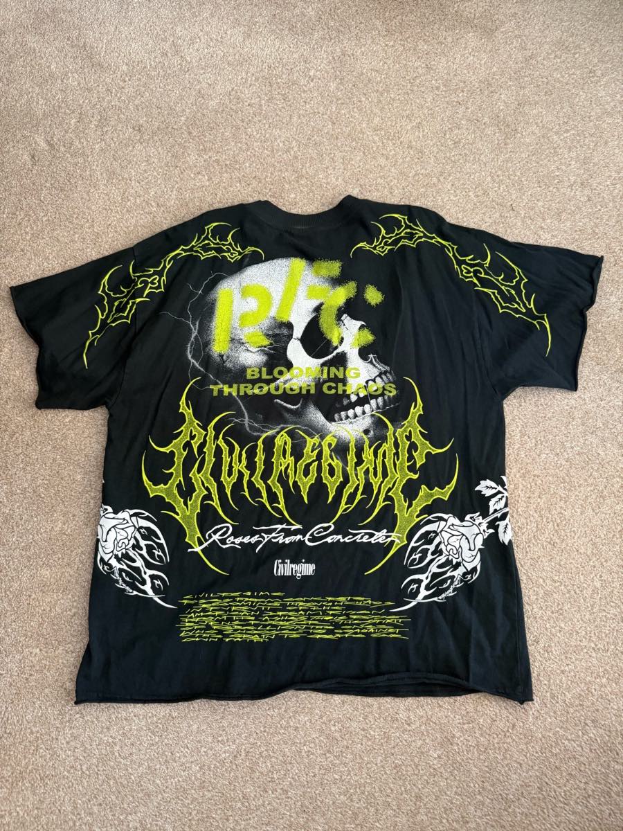 civil regime green skull top