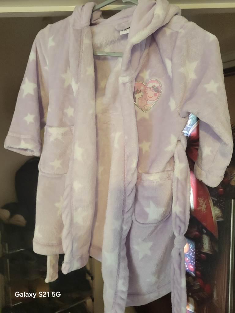 peppa pig dressing gown