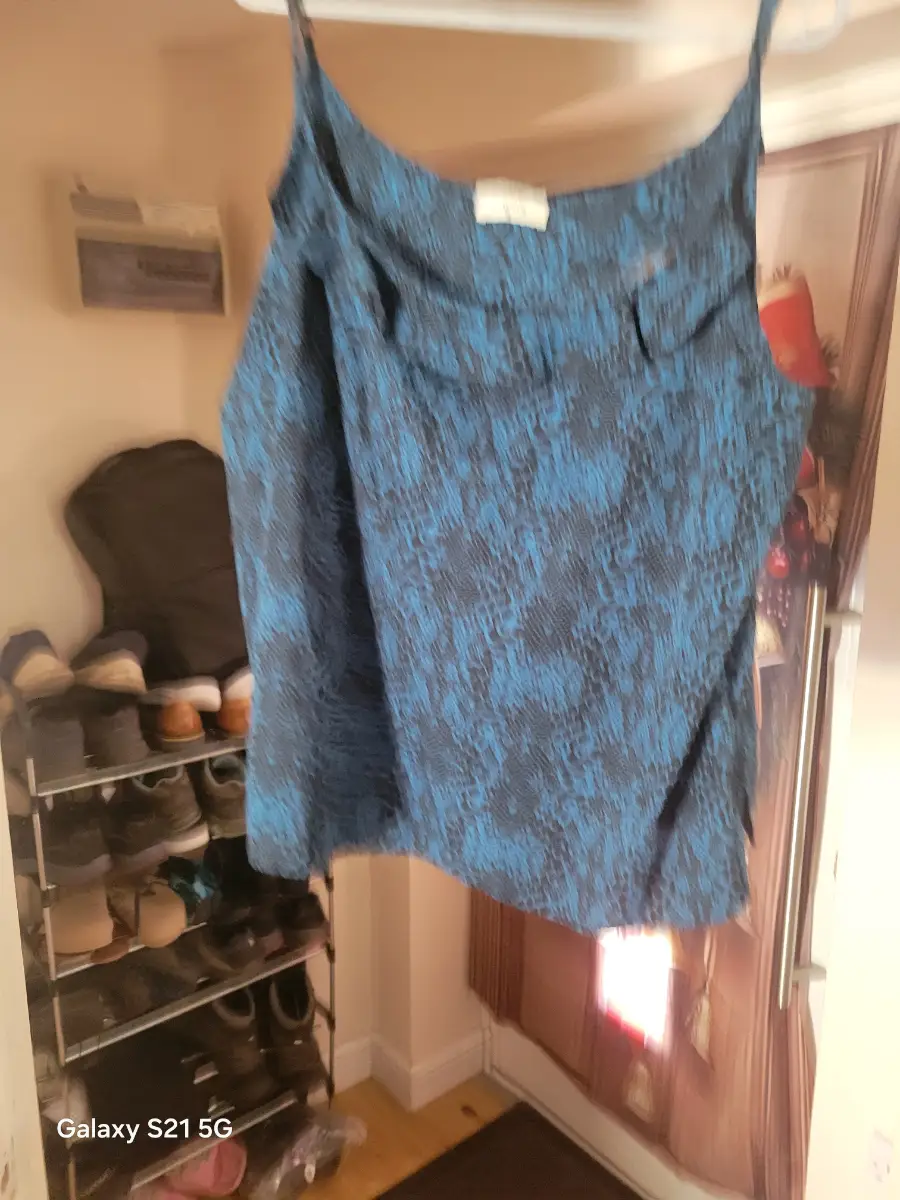 Womens turquoise cami top