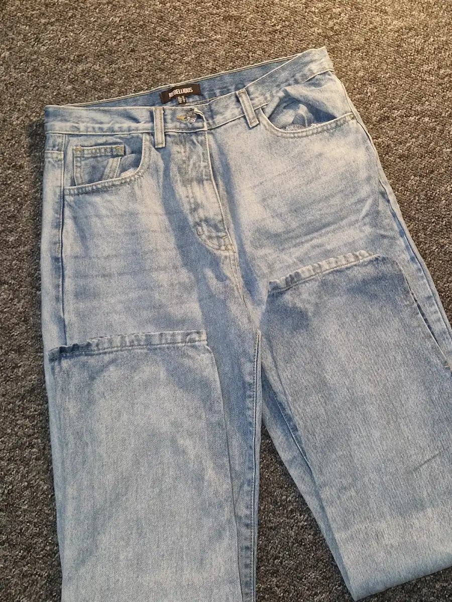 Rebellious blue jeans uk12