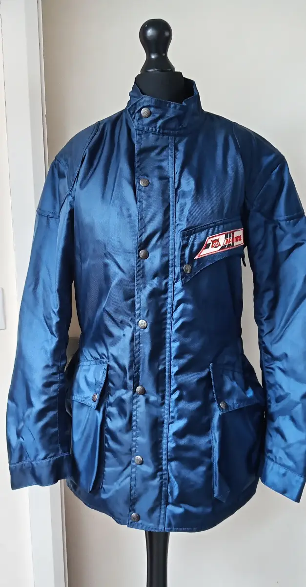 Dainese Speed Leather Motorcycle Touring Jacket Vintage 1980s Quilt Lined Size M