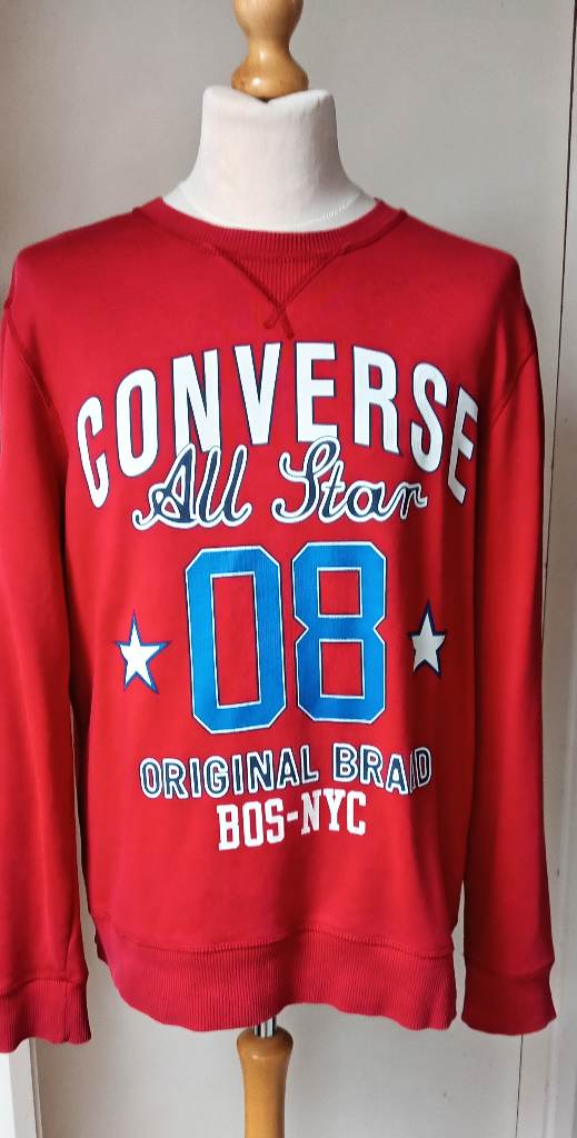 Converse All Stars Sweatshirt Top Sweater Ladies Womens Size L (14 - 16) VGC+