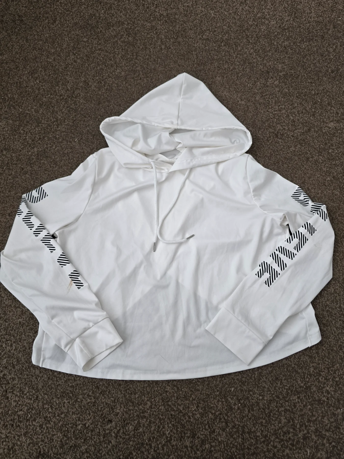 SHEIN Ladies White Hoodie – Size Large