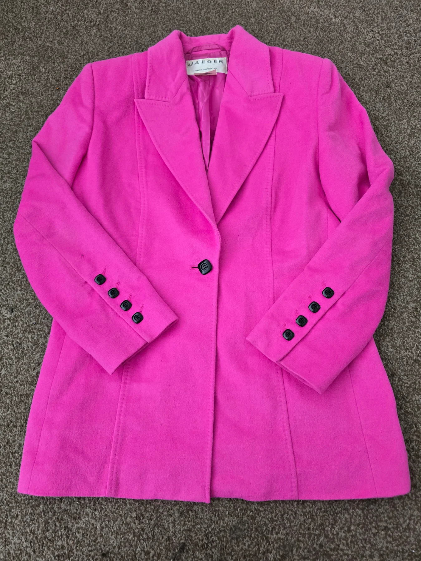 Gorgeous Jaeger Hot Pink Wool & Angora Jacket