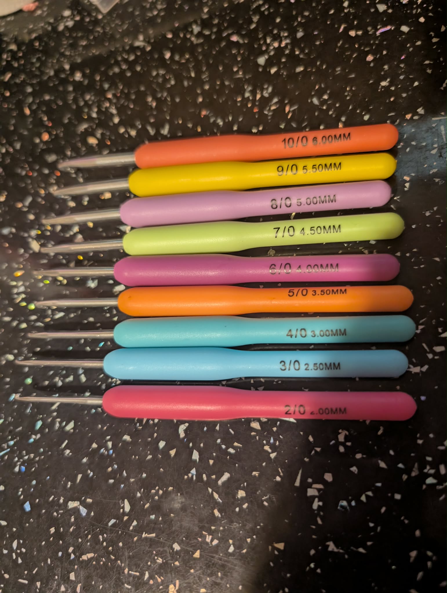 Set of 9 Brand New Multicoloured Crochet Hooks Knitting
