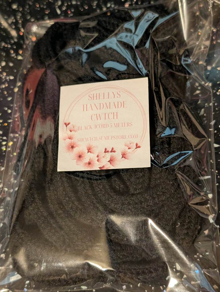 Brand New Black 5 Meters Icord Knitting Wireart
