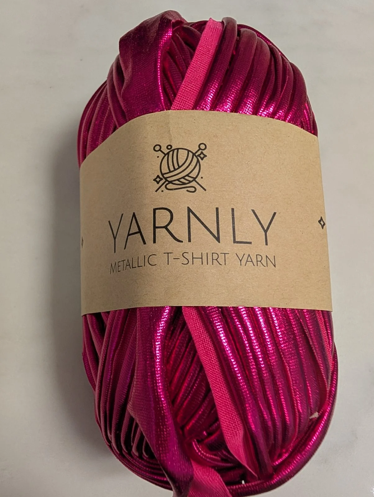 Yarnly Fuchsia Lustre Shirt Yarn Crochet