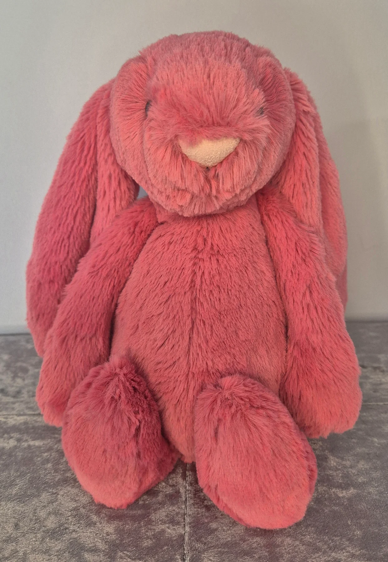 Jellycat medium cerise bashful bunny