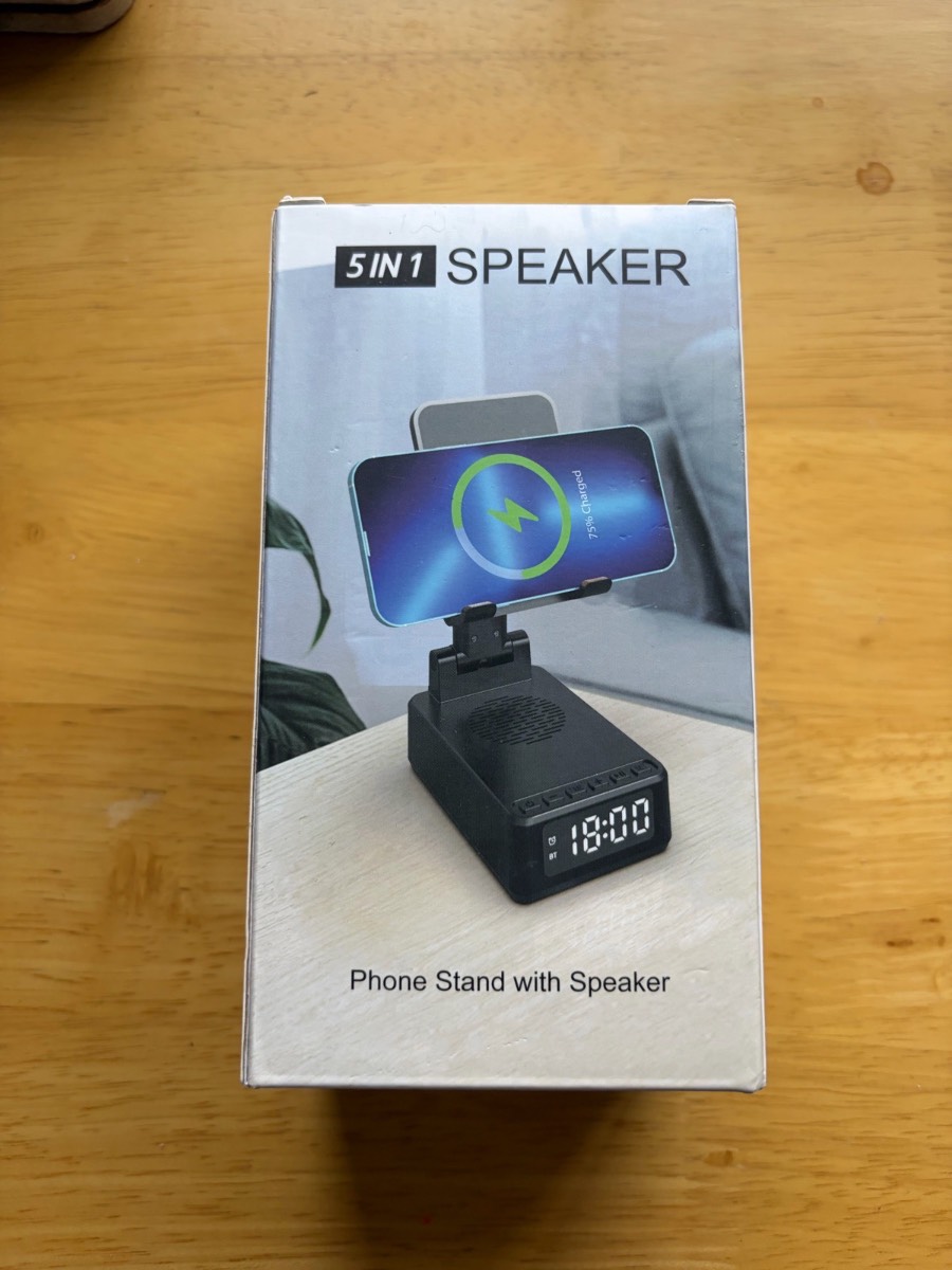5 in 1 speaker phone stand with speaker