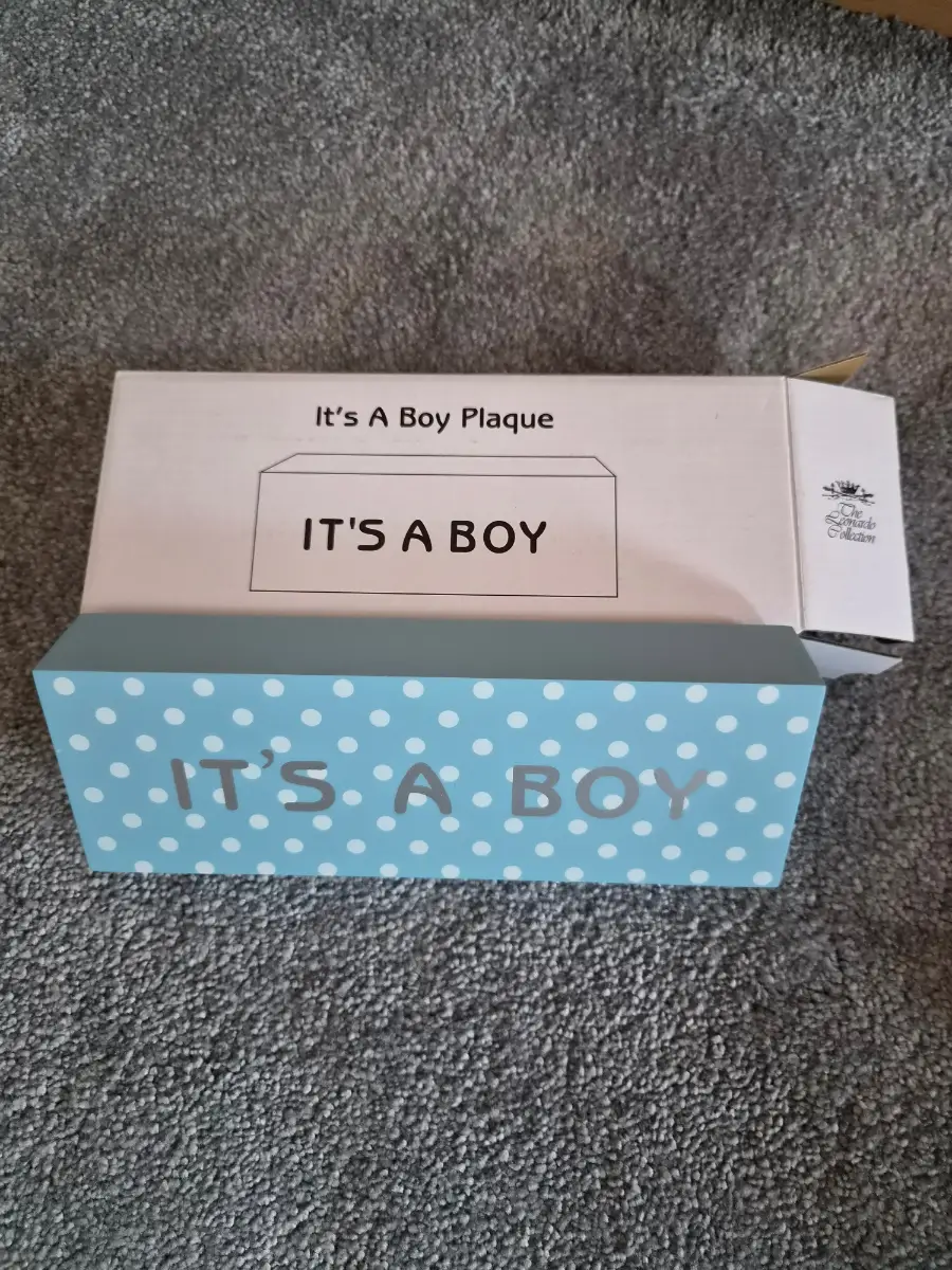 Boy Plaque Sign