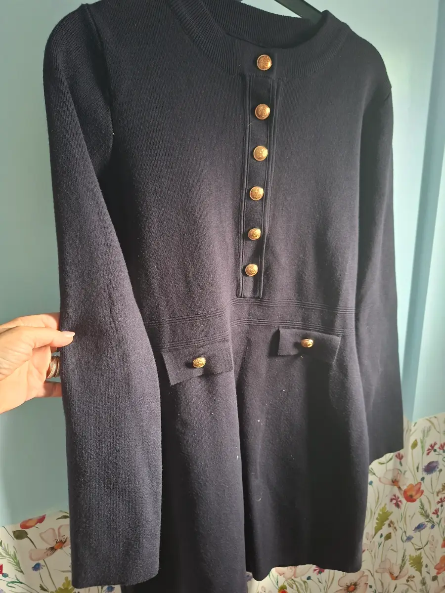 Shein dress military style navy size XL
