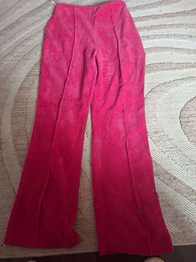 Trousers pink size 12 cords boot cut