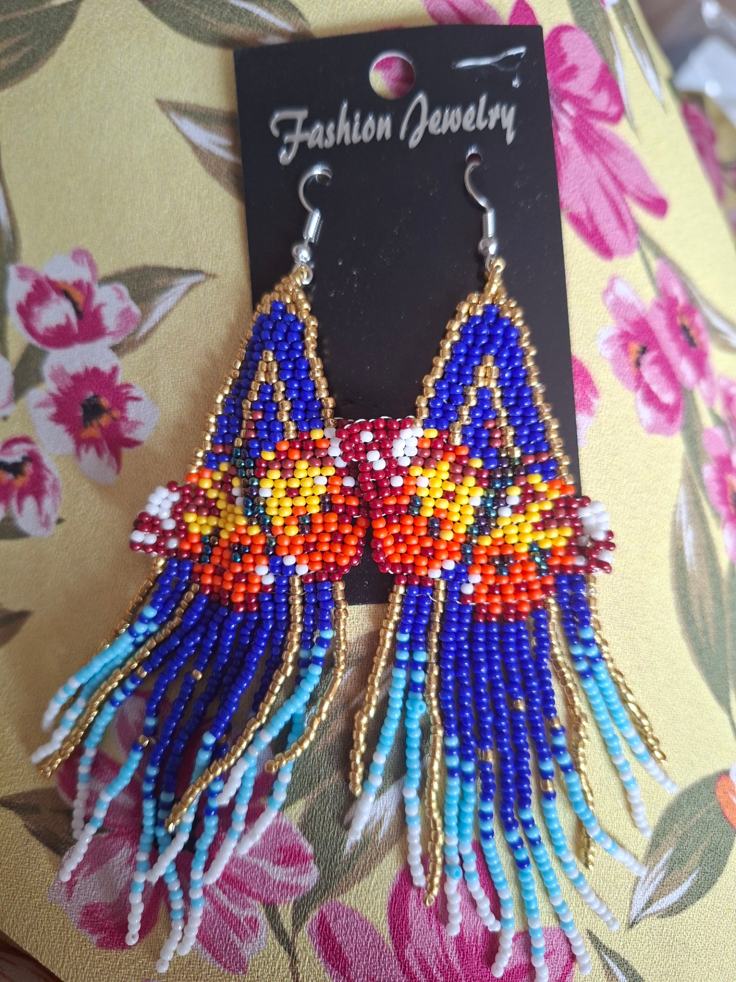 Earings pretty butterfly miyuki seed beaded earings