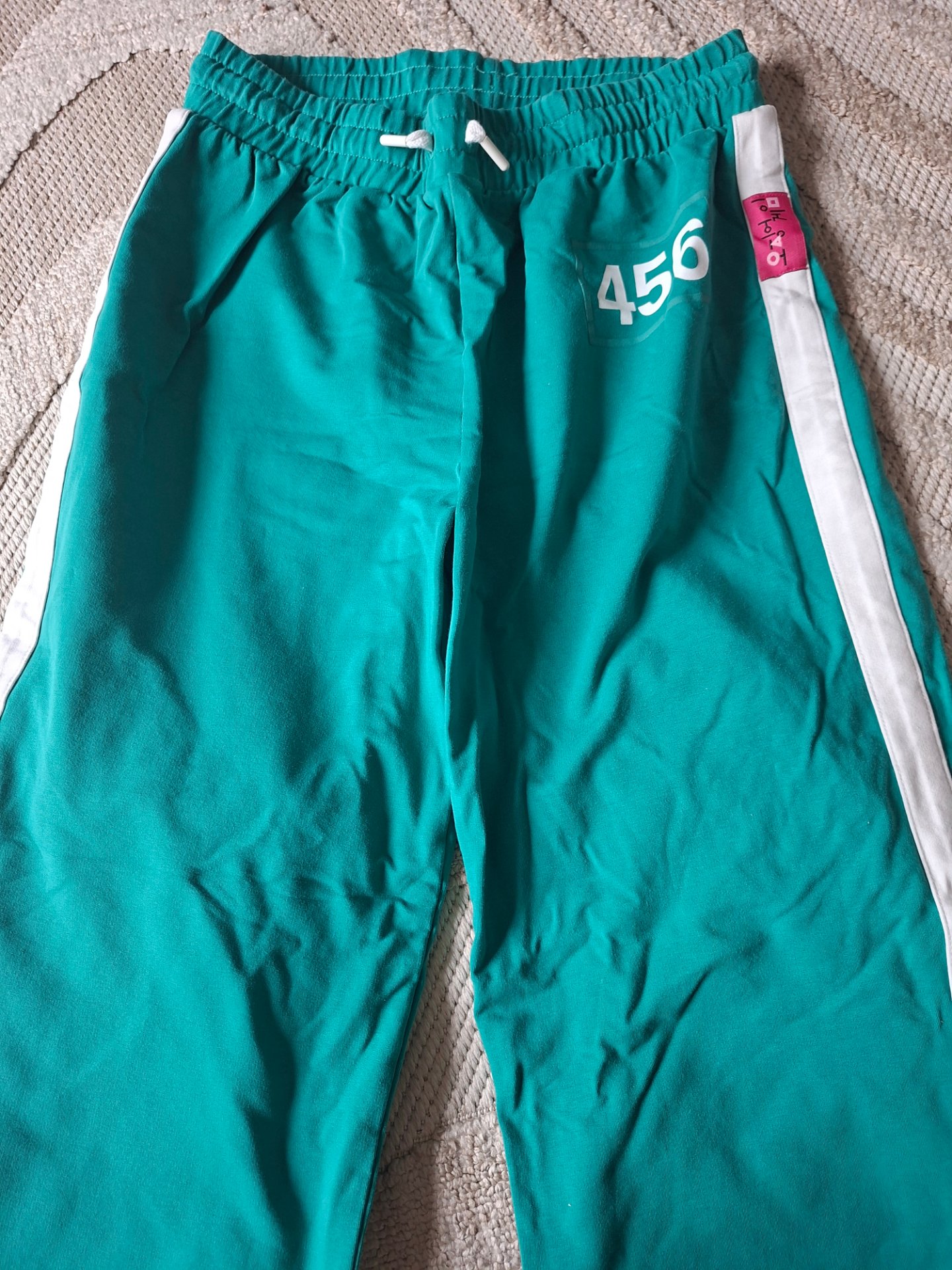 Green squid game joggers trousers