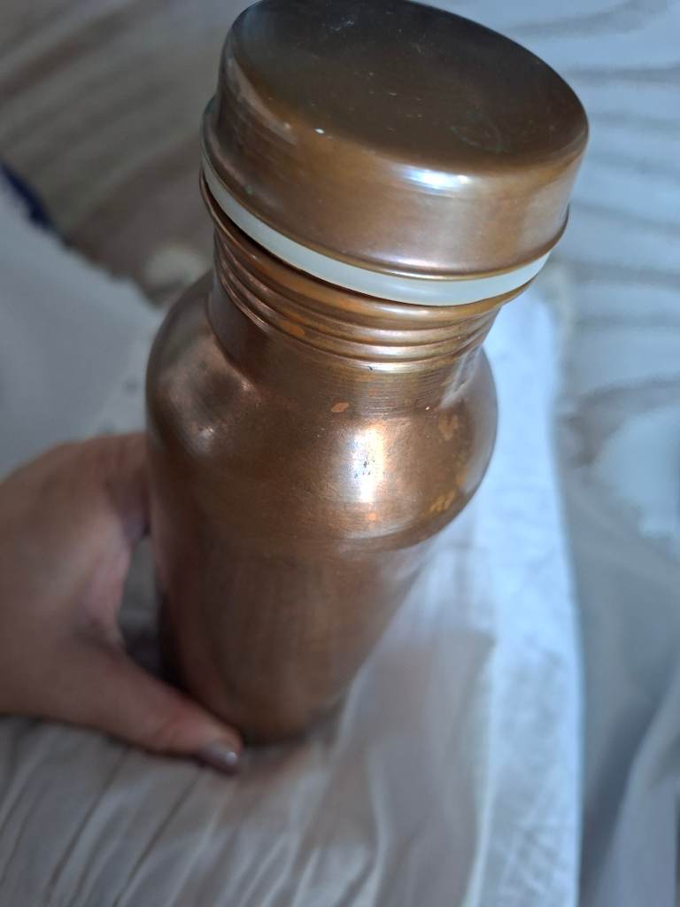Copper waterbottle drink