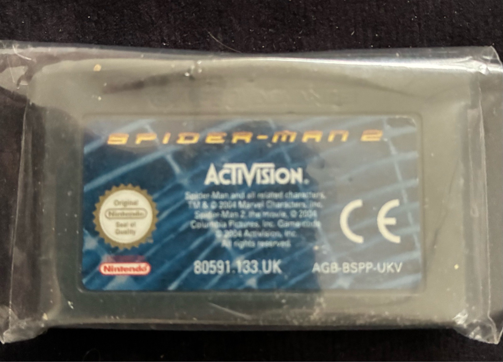 Spider-Man 2 Game Boy Advance Cartridge - Good Condition