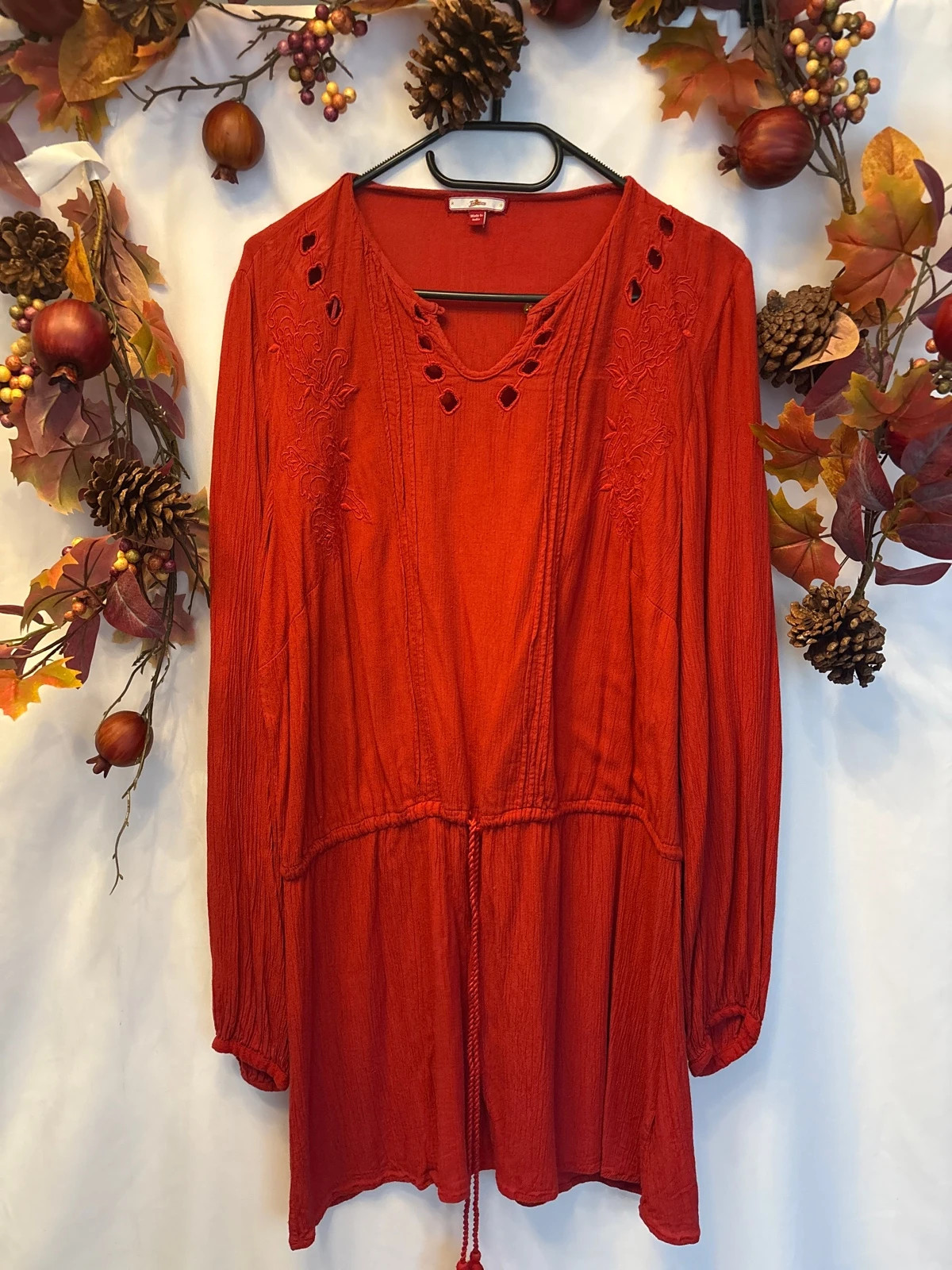 Joe browns red longline top/dress size 12