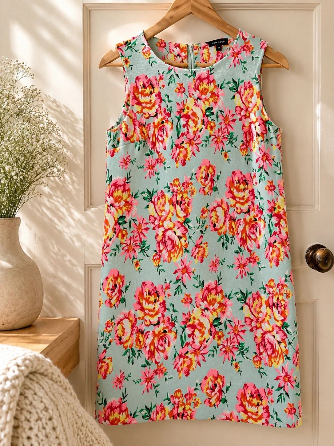 New Look Floral Shift Dress – UK 10