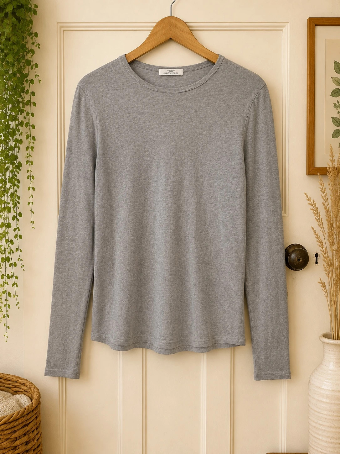Vintage St Michael Marks & Spencer grey long sleeve top – size 12