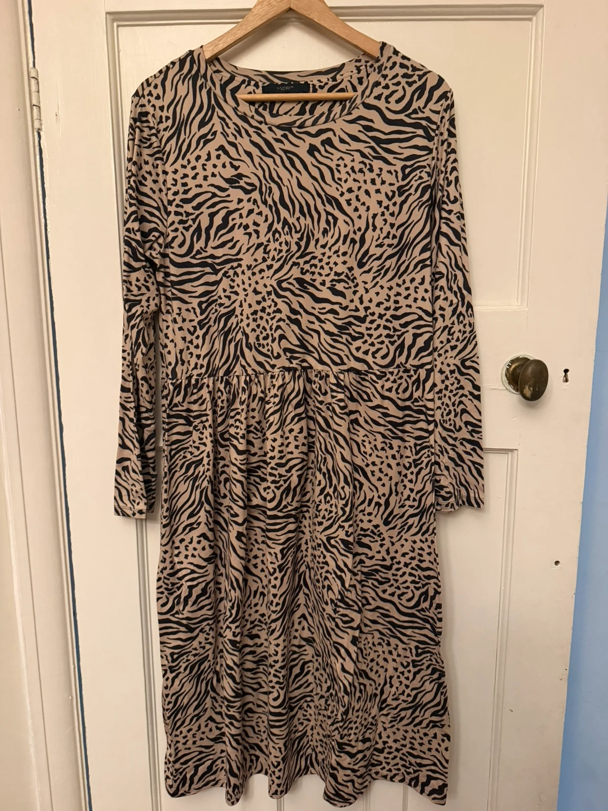 Love & Love Animal Print Midi Dress – Size 40 / UK 12-14