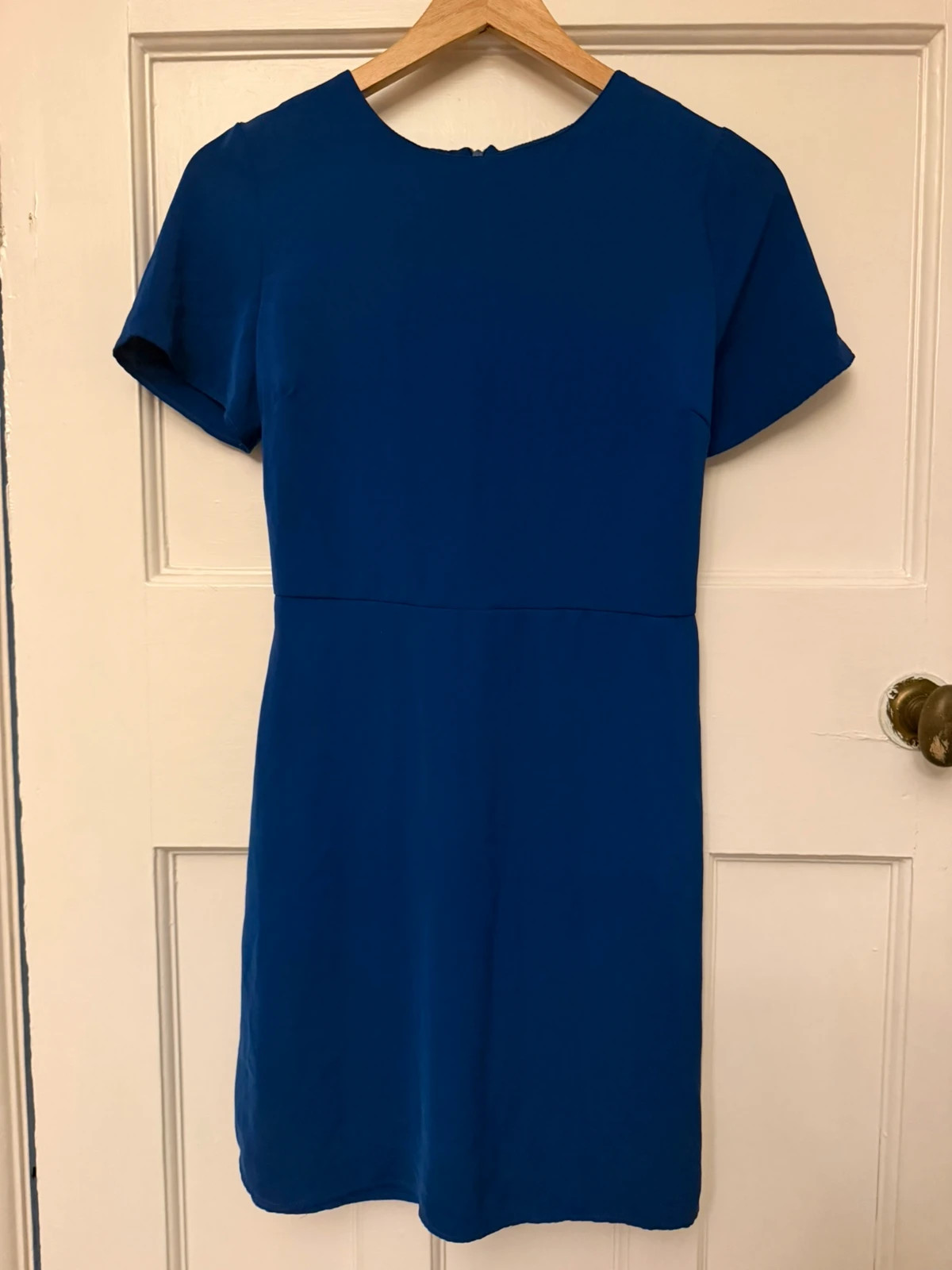 New Look Petite Cobalt Blue Shift Dress – Size 8