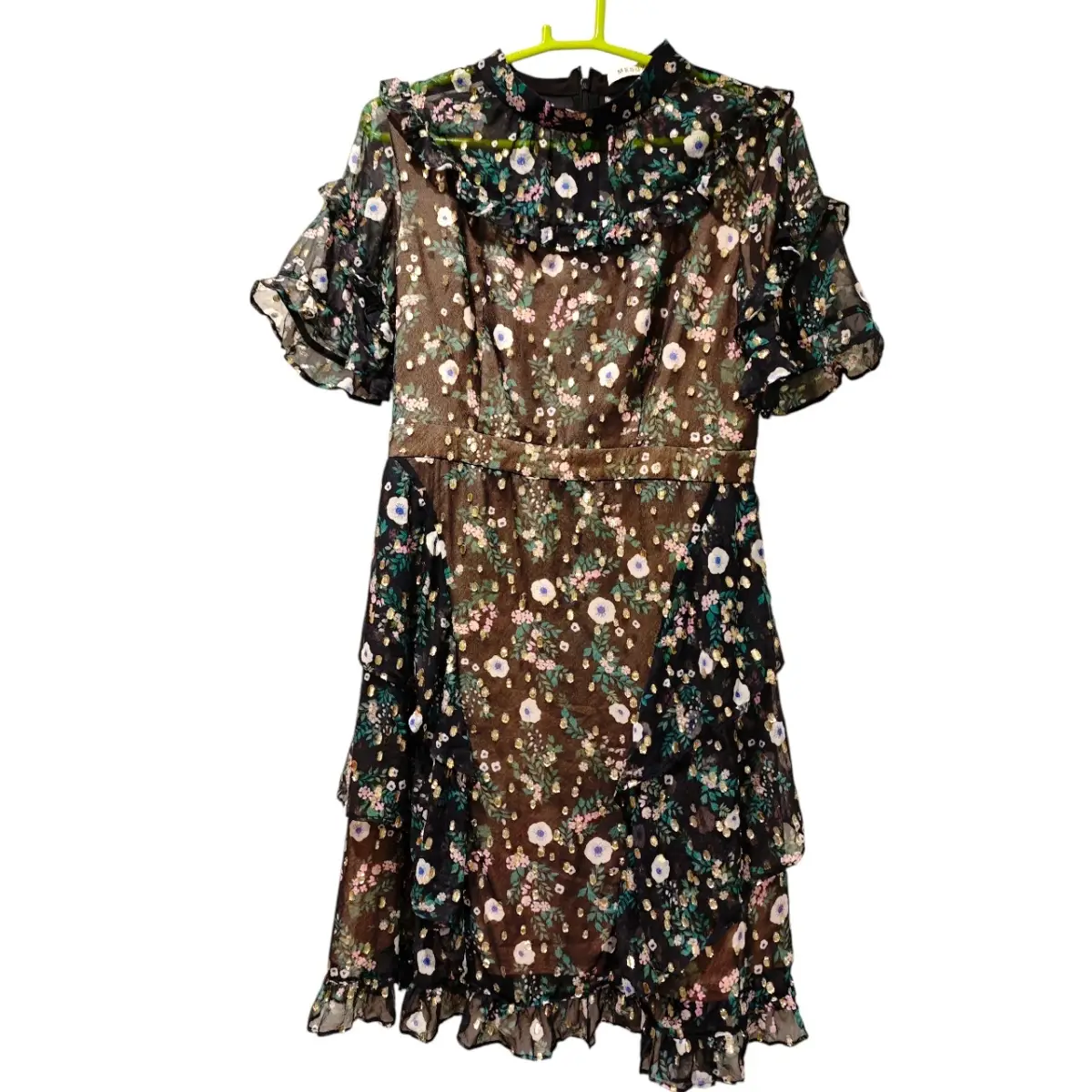 Mesux Mulberry Silk Floral Mini Dress size 6