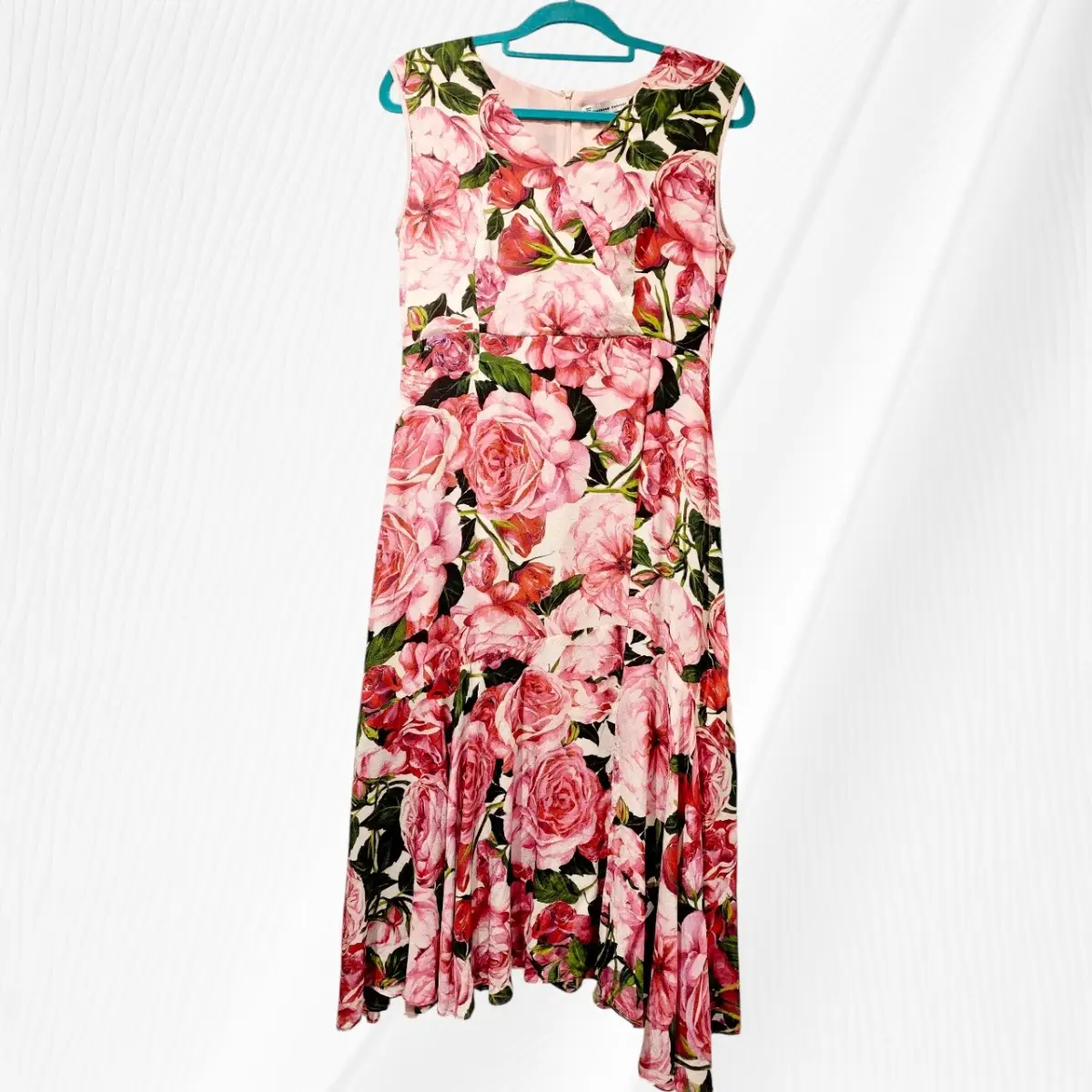 Vintage Mulberry Silk Pink Satin Maxi Dress size 8-10