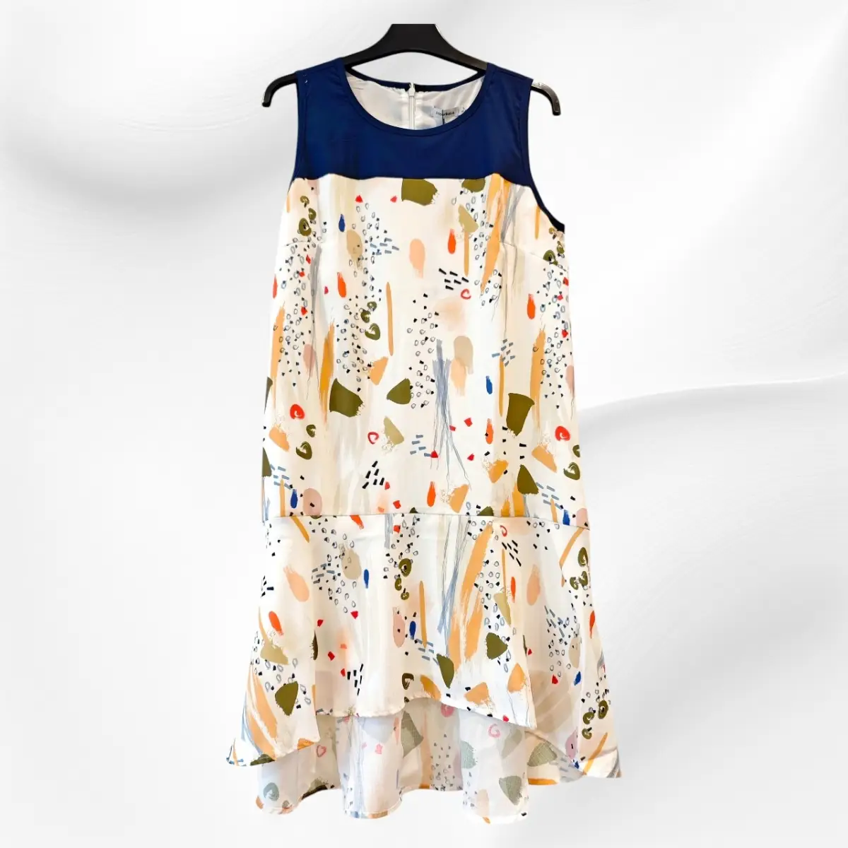 Abstract Print Sleeveless Dress – UK 8–10 – BNWT