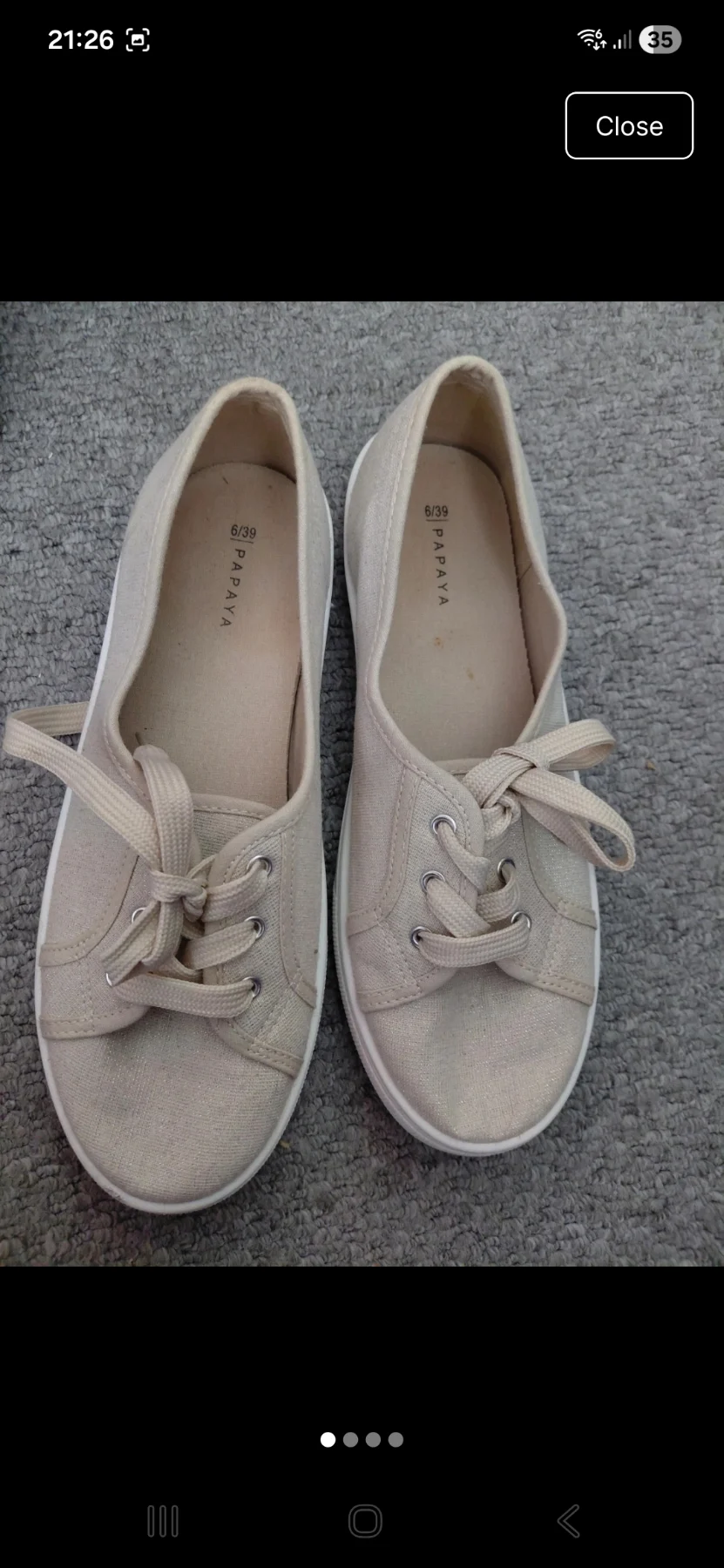 Canvas trainers