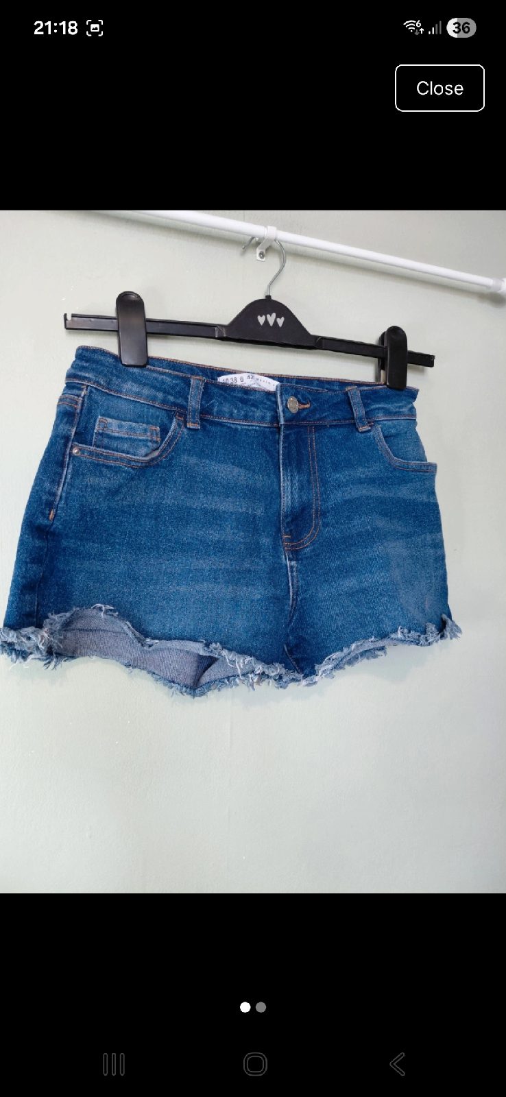 Denim shorts
