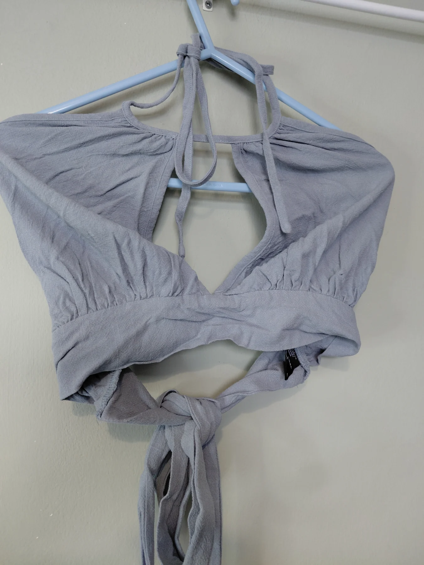 Cropped halter top