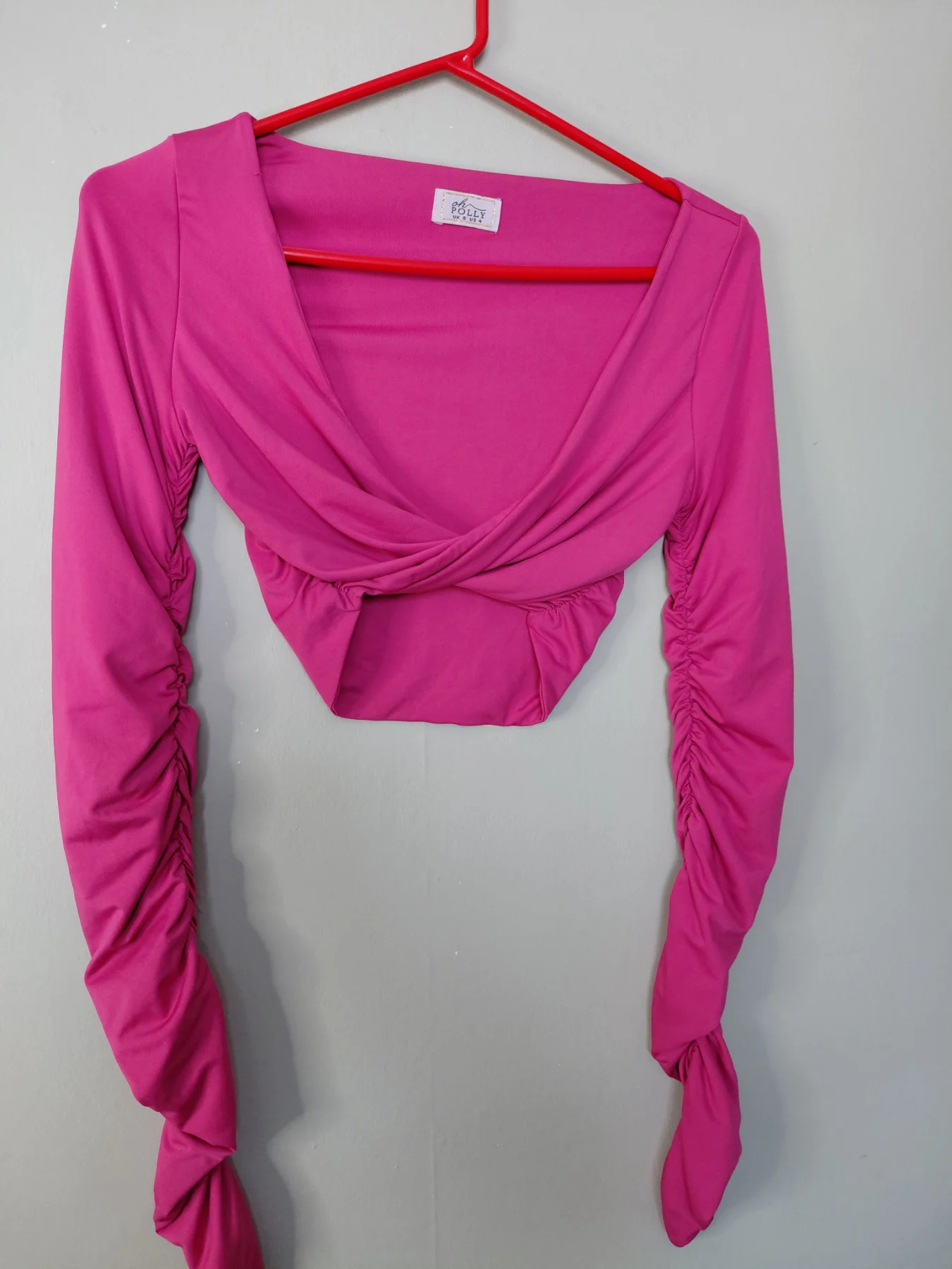 Ruched cropped top
