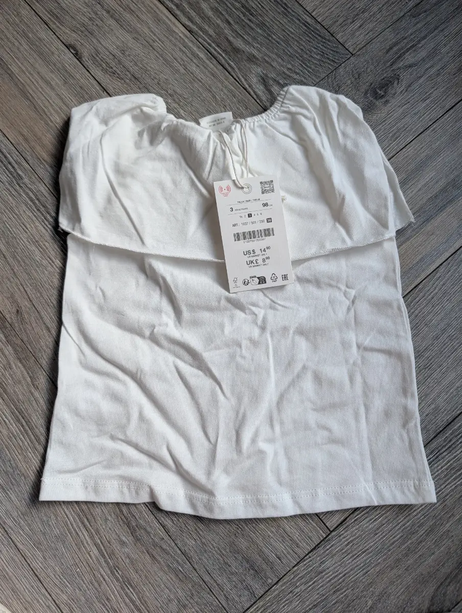 Baby Girl Bib T-shirt