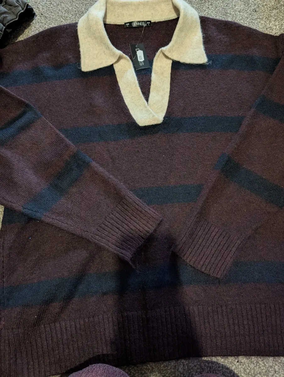 Women's Rugby Style Knitted Jumper