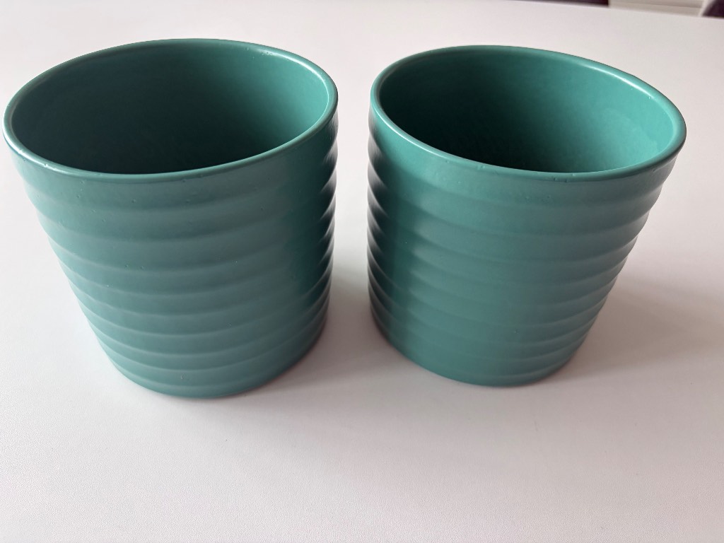 Plant pots x 2