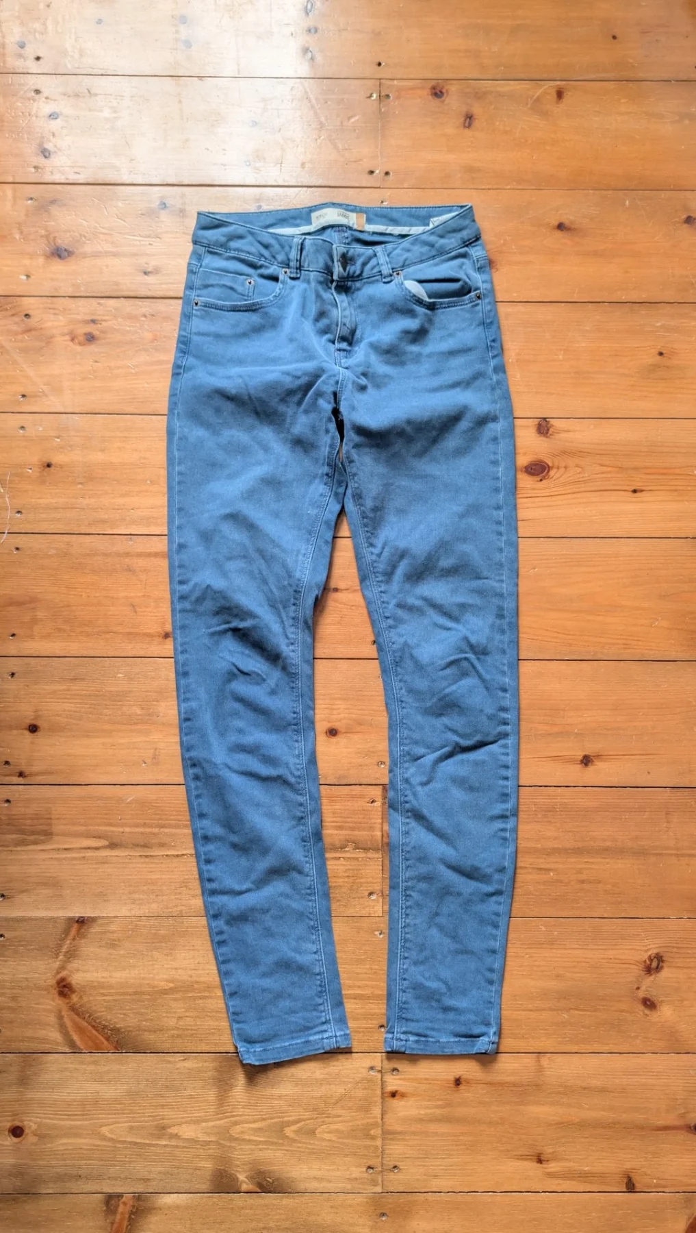 Topshop Moto Jamie Blue Skinny Jeans W28 L30