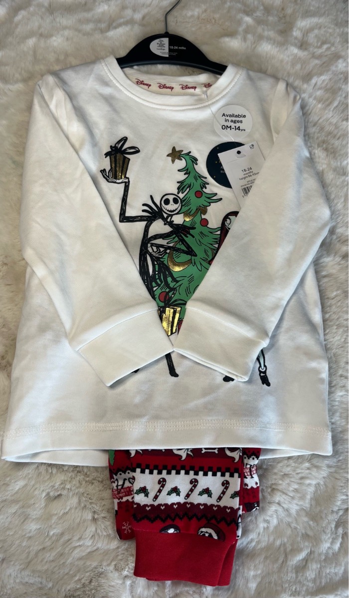 Children’s Nightmare Before Christmas Pyjamas, 18-24 months