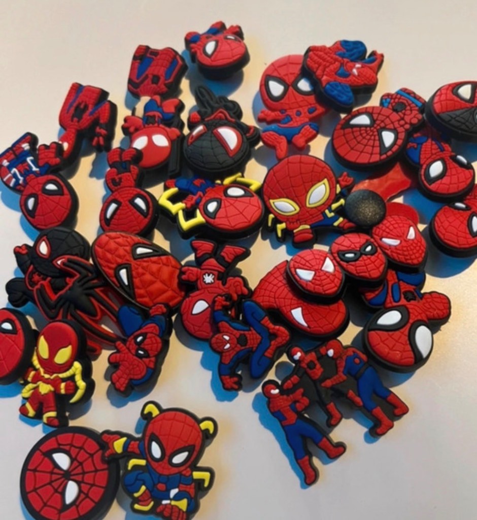 30 Spider-Man Themed Shoe Charms