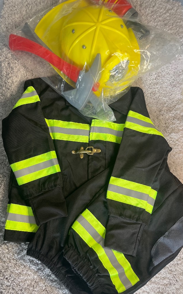 Children’s Fireman Dress Up Costume, Age 3