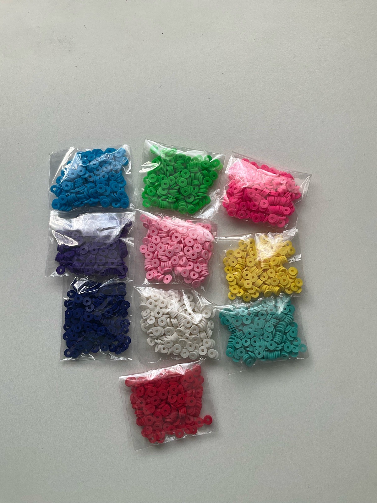 Polymer clay bead spacers for jewellery making crafts