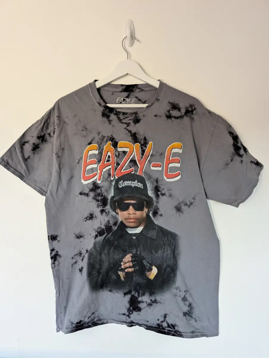 Eazy-E Official Licensed Tie Dye Graphic T-Shirt – Size Large – Rap/Hip Hop Streetwear