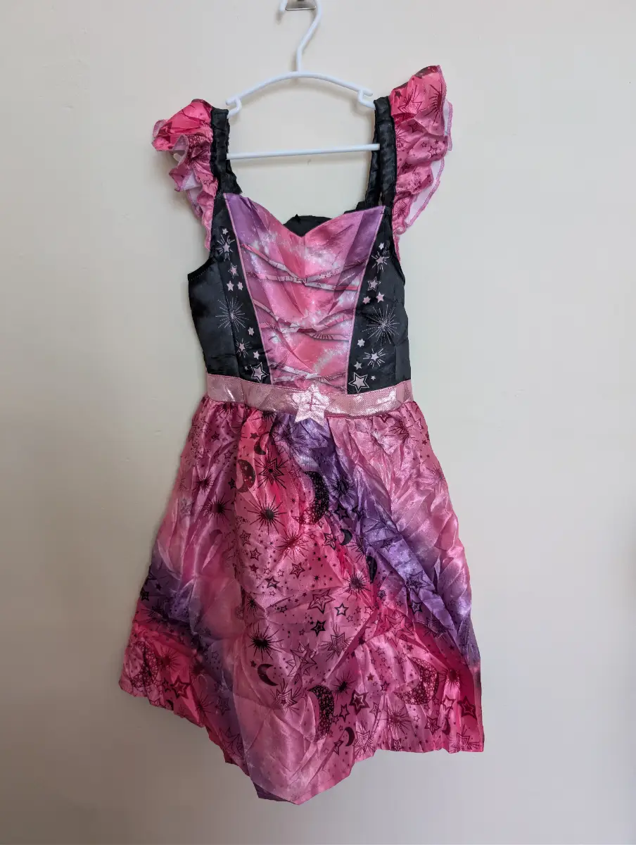 Girls Witch / Fairy / Night Spirit Fancy Dress Costume – 5–6 Years (Morrisons)