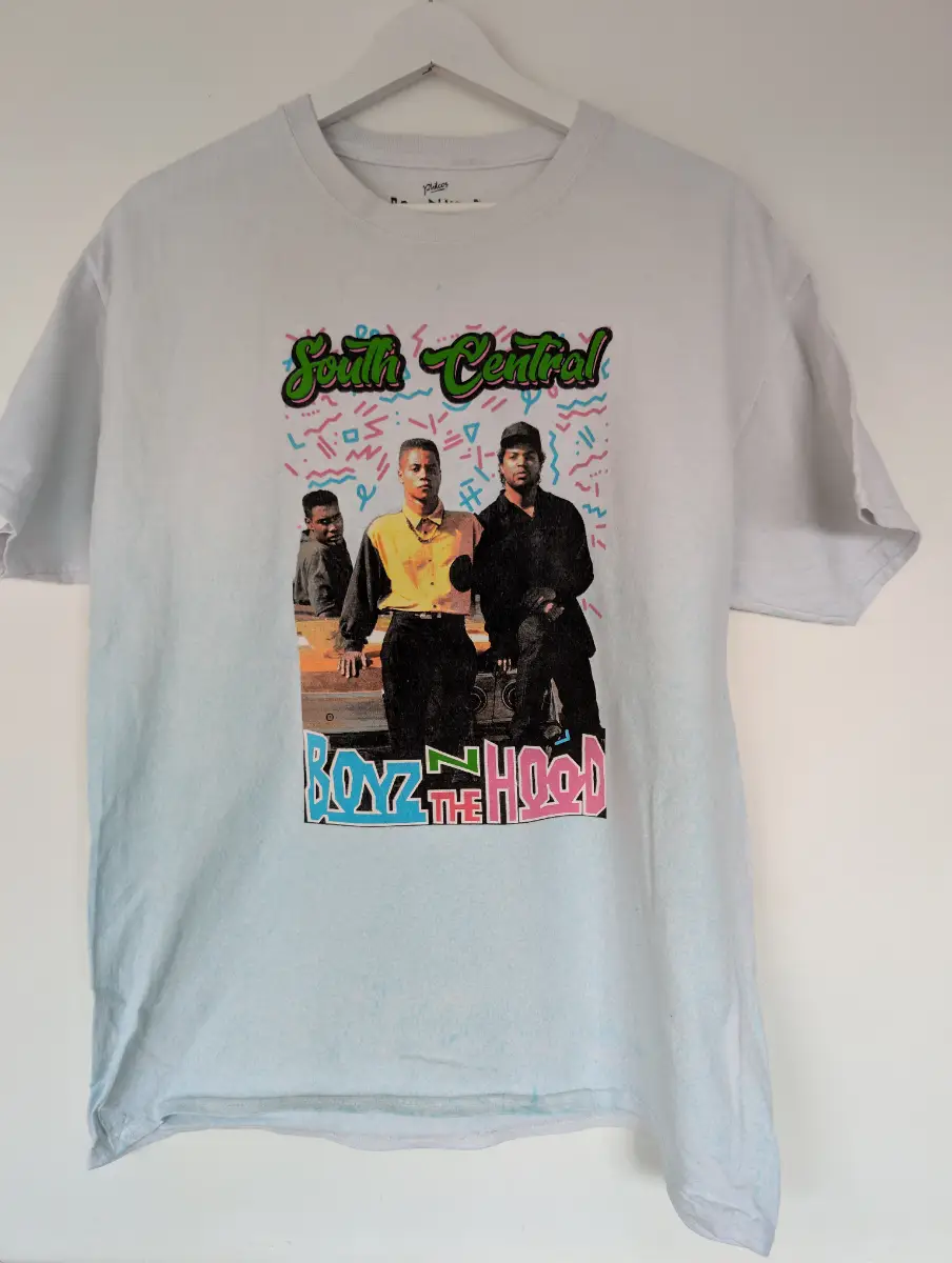 Boyz N The Hood South Central Graphic T-Shirt White Size Large Movie Streetwear