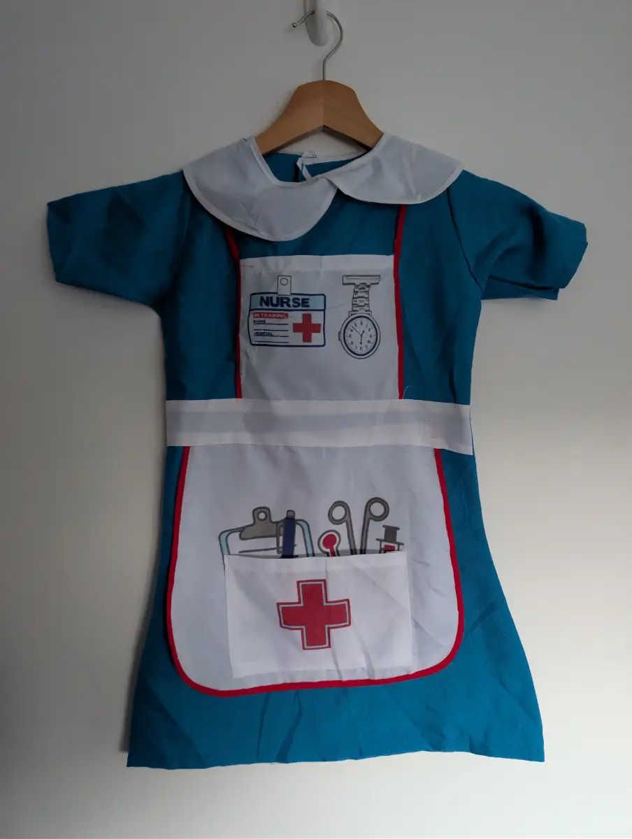 Girls Nurse Fancy Dress Costume | Age 5–7 Years | Doctor/Hospital Role Play