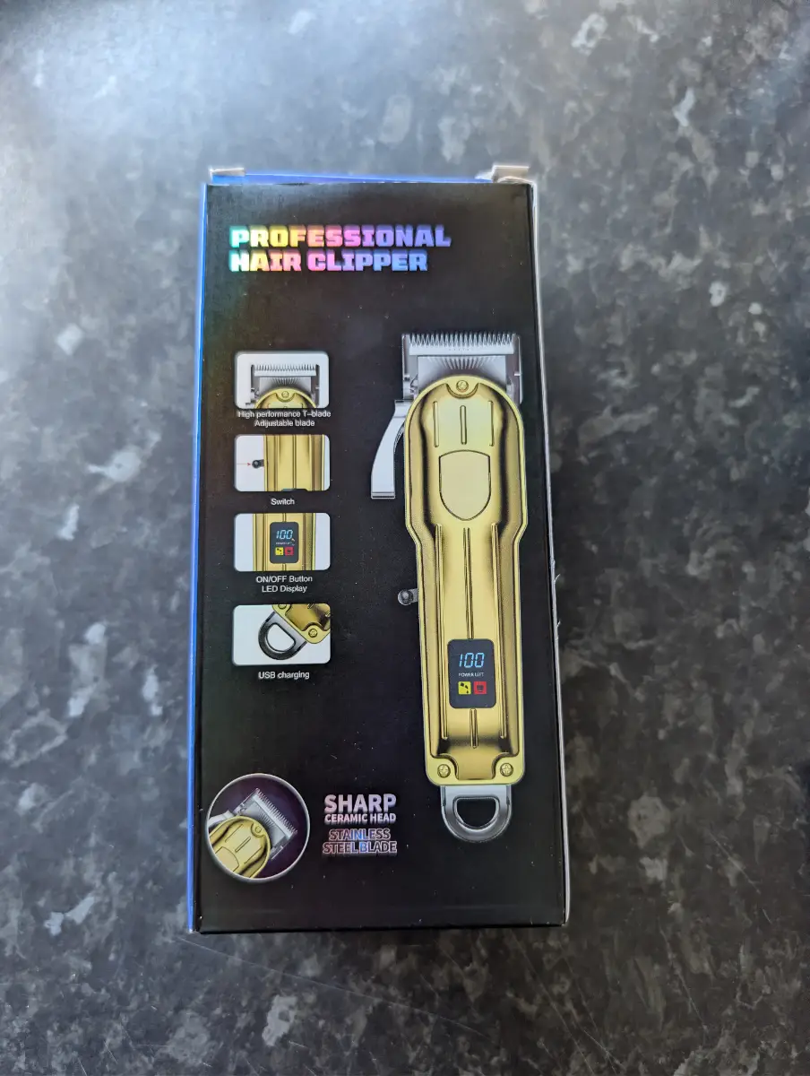 Men's Professional Hair Clipper & Beard Trimmer – USB Rechargeable