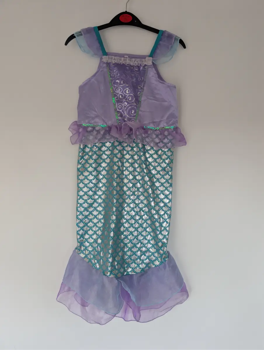 Girls Princess Mermaid Fancy Dress Costume | 4–5 Years (110cm)